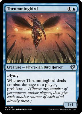 Thrummingbird card from Commander Masters