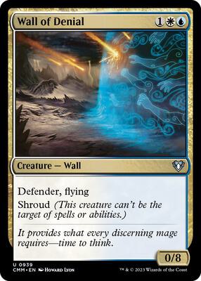 Wall of Denial card from Commander Masters