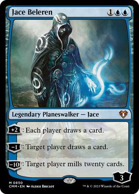 Jace Beleren card from Commander Masters