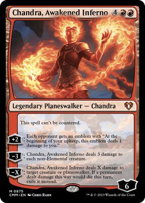 Chandra, Awakened Inferno card from Commander Masters