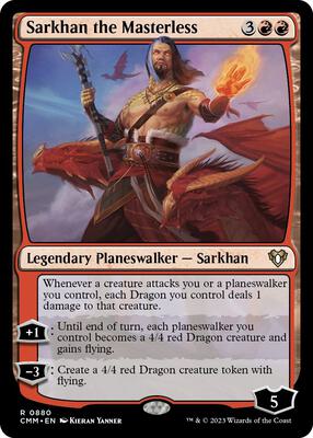 Sarkhan the Masterless card from Commander Masters