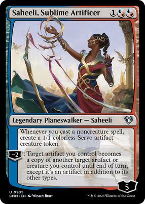 Saheeli, Sublime Artificer card from Commander Masters