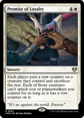 Promise of Loyalty card from Commander Masters