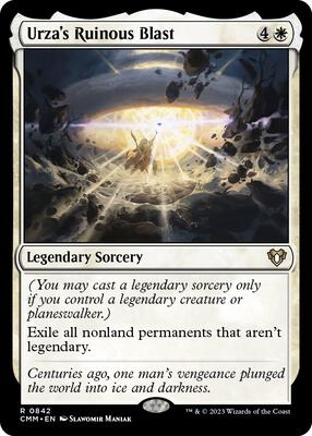 Urza's Ruinous Blast card from Commander Masters