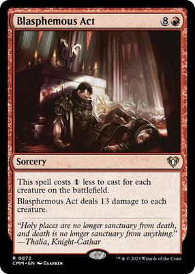 Blasphemous Act card from Commander Masters
