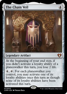 The Chain Veil card from Commander Masters