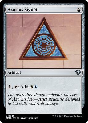 Azorius Signet card from Commander Masters
