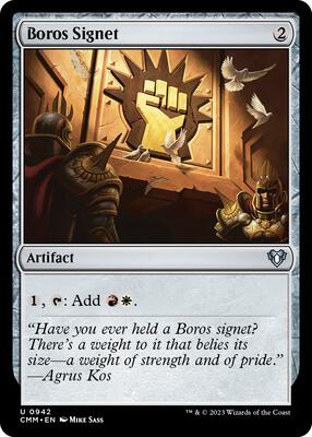 Boros Signet card from Commander Masters