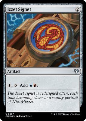 Izzet Signet card from Commander Masters