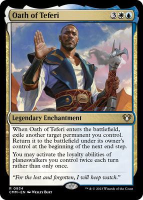 Oath of Teferi card from Commander Masters