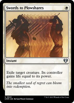 Swords to Plowshares card from Commander Masters