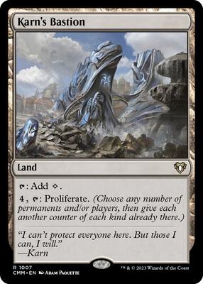 Karn's Bastion card from Commander Masters