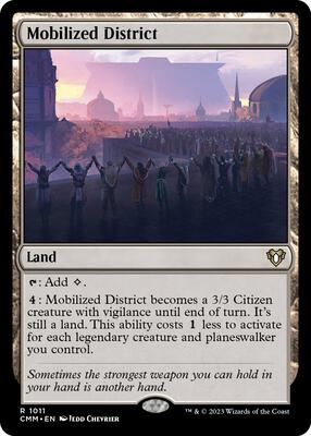 Mobilized District card from Commander Masters