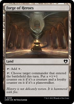 Forge of Heroes card from Commander Masters