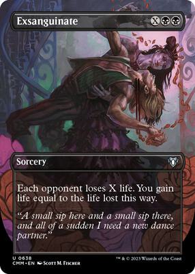 Exsanguinate (Borderless) card from Commander Masters