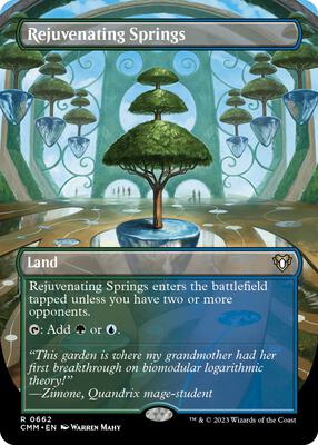 Rejuvenating Springs (Borderless) card from Commander Masters
