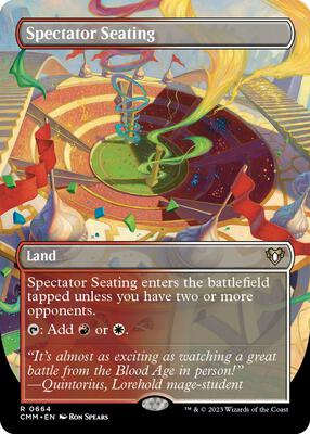 Spectator Seating (Borderless) card from Commander Masters