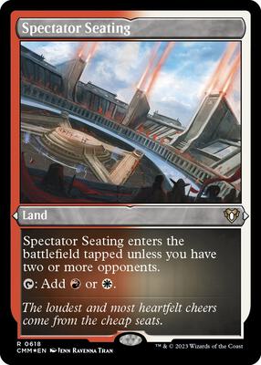 Spectator Seating (Foil Etched) card from Commander Masters