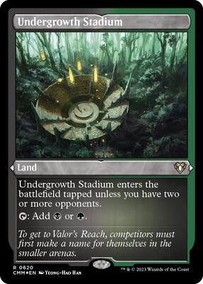 Undergrowth Stadium (Foil Etched) card from Commander Masters