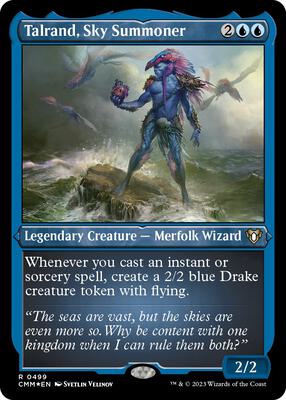 Talrand, Sky Summoner (Foil Etched) card from Commander Masters