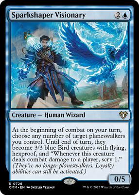 Sparkshaper Visionary card from Commander Masters