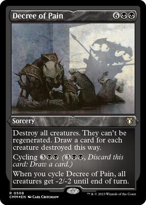 Decree of Pain (Foil Etched) card from Commander Masters