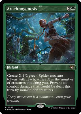 Arachnogenesis (Foil Etched) card from Commander Masters