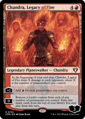 Chandra, Legacy of Fire card from Commander Masters
