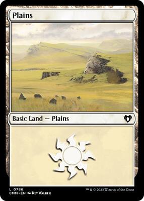 Plains (0786) card from Commander Masters