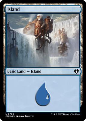 Island (0788) card from Commander Masters
