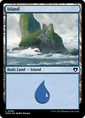 Island (0789) card from Commander Masters