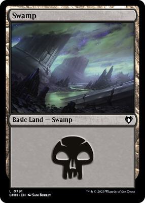 Swamp (0791) card from Commander Masters