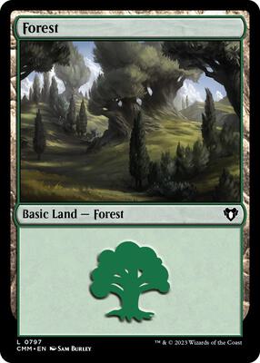 Forest (0797) card from Commander Masters