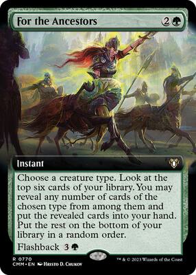 For the Ancestors (Extended Art) card from Commander Masters