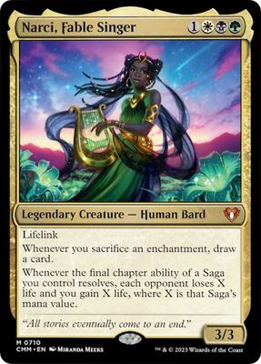 Narci, Fable Singer card from Commander Masters