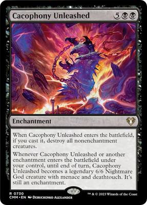 Cacophony Unleashed card from Commander Masters