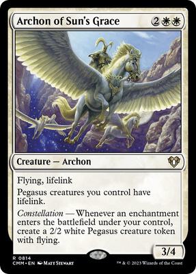 Archon of Sun's Grace card from Commander Masters