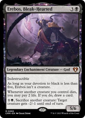 Erebos, Bleak-Hearted card from Commander Masters