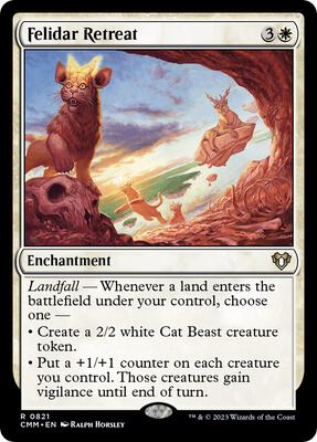 Felidar Retreat card from Commander Masters