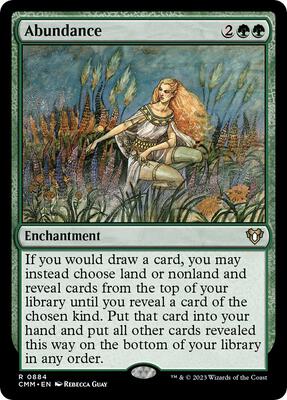 Abundance card from Commander Masters