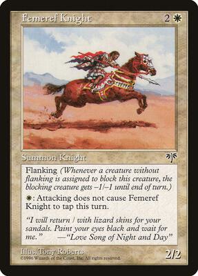 Femeref Knight card from Mirage