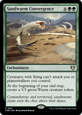 Sandwurm Convergence card from Commander Masters