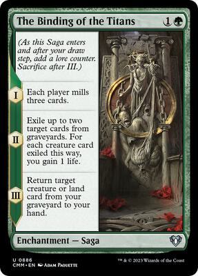 The Binding of the Titans card from Commander Masters