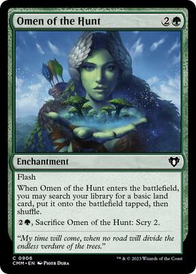 Omen of the Hunt card from Commander Masters