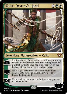 Calix, Destiny's Hand card from Commander Masters