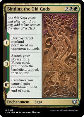 Binding the Old Gods card from Commander Masters