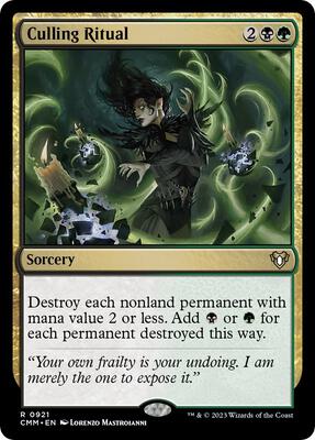 Culling Ritual card from Commander Masters