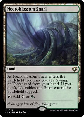 Necroblossom Snarl card from Commander Masters
