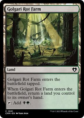 Golgari Rot Farm card from Commander Masters