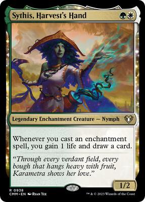 Sythis, Harvest's Hand card from Commander Masters